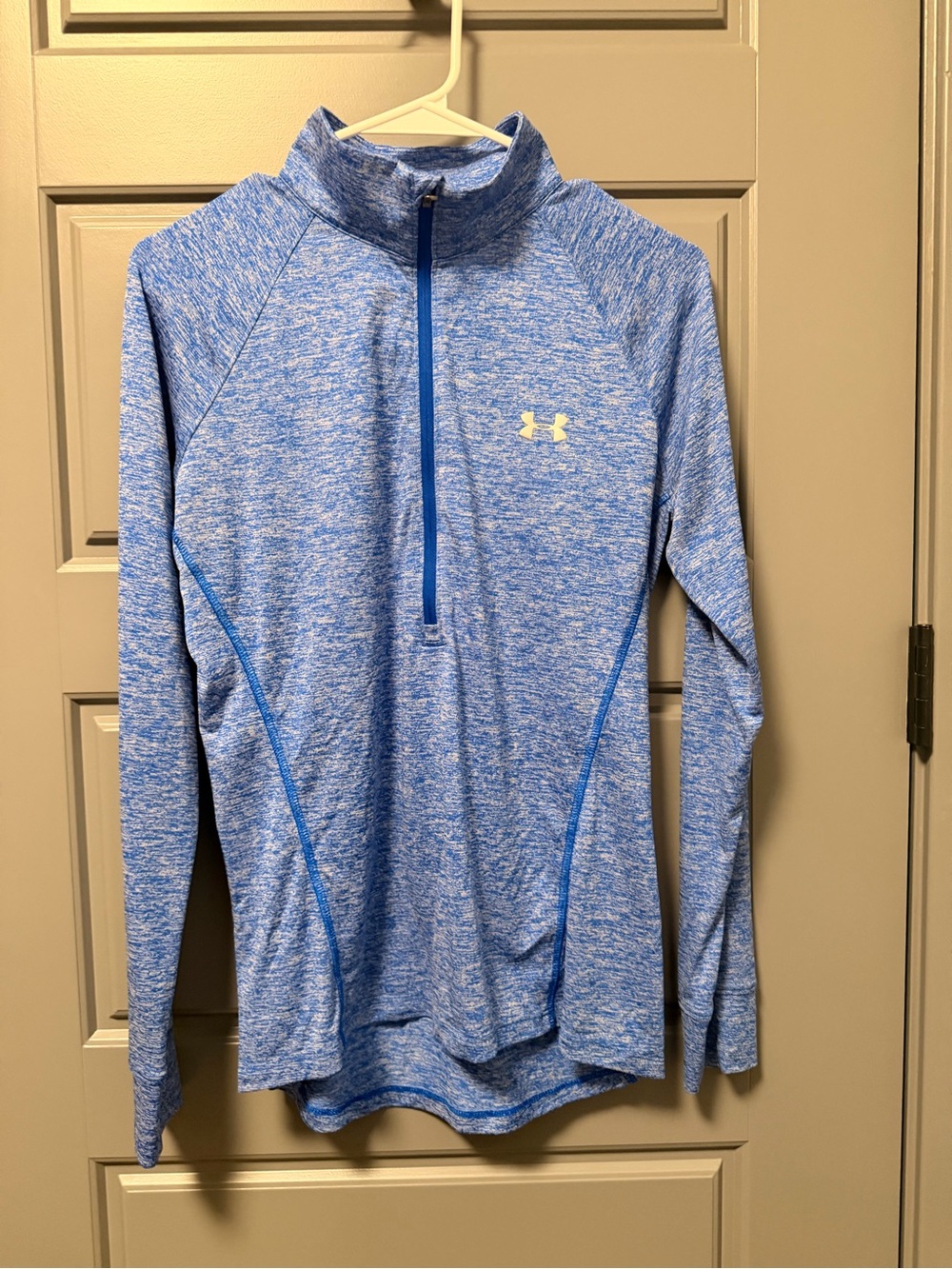 Under Armour Women’s Tech Twist Blue Heathered Quarter-Zip Pullover MEDIUM